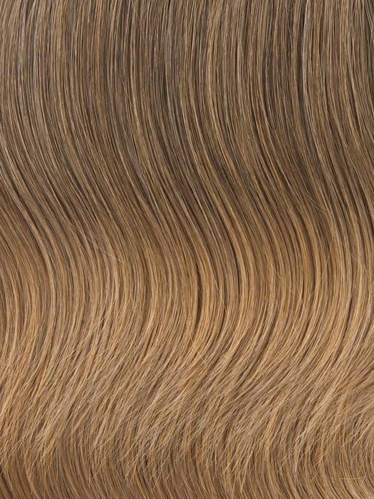Color R1416T = Buttered Toast: Dark, ash blonde with golden blonde tips