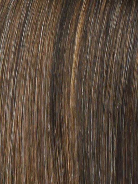 R829S+ GLAZED HAZELNUT | Rich Medium Brown with Ginger Highlights on Top