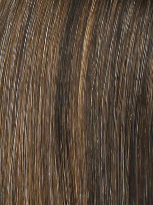 R829S+ GLAZED HAZELNUT | Rich Medium Brown with Ginger Highlights on Top
