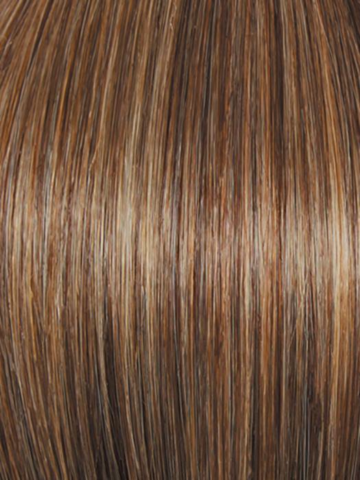 R11S+ GLAZED MOCHA | Warm Medium Brown with Golden Blonde Highlights on Top