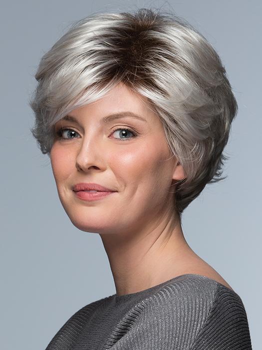 TRUE by Estetica in SILVERSUN/RT8 | Iced Blonde with Soft Sand & Golden Brown Roots