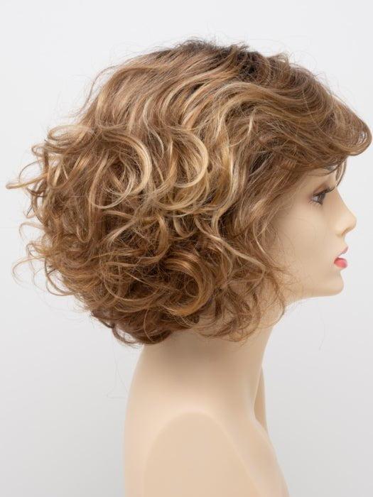 GOLDEN NUTMEG | Medium Brown roots with overall Warm Cinnamon base and Golden Blonde highlights