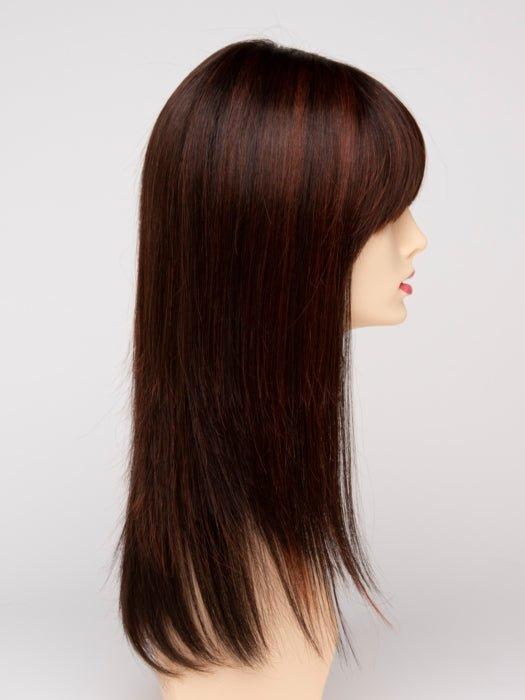 CHOCOLATE CHERRY | Dark Brown roots with overall Medium Brown base with Deep Red highlights