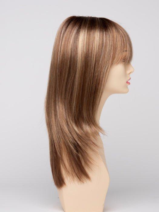 GOLDEN NUTMEG | Medium Brown roots with overall Warm Cinnamon base and Golden Blonde hightlights
