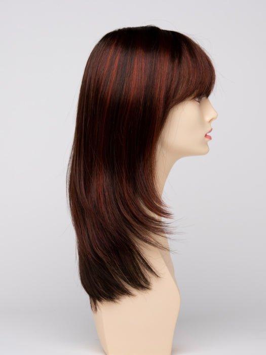 CHOCOLATE CHERRY | Dark Brown roots with overall Medium Brown base with Deep Red highlights