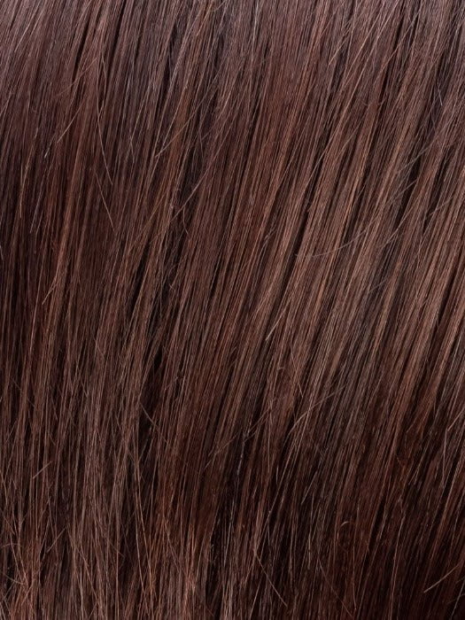 DARK CHOCOLATE ROOTED 4.33 | Darkest Brown Blended with Dark Auburn and Shaded Roots
