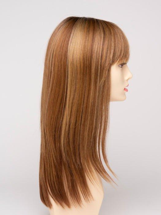 GOLDEN NUTMEG | Medium Brown roots with overall Warm Cinnamon base and Golden Blonde hightlights