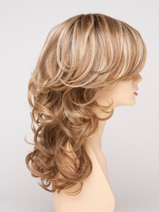 SPARKLING CHAMPAGNE | Medium Brown roots with overall Strawberry Blonde base and soft Golden Blonde highlights