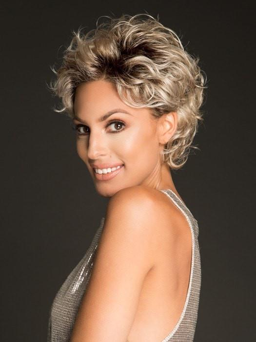 APP by Ellen Wille in PEARL BLONDE ROOTED | Pearl Platinum, Dark Ash Blonde, and Medium Honey Blonde mix with Dark Roots