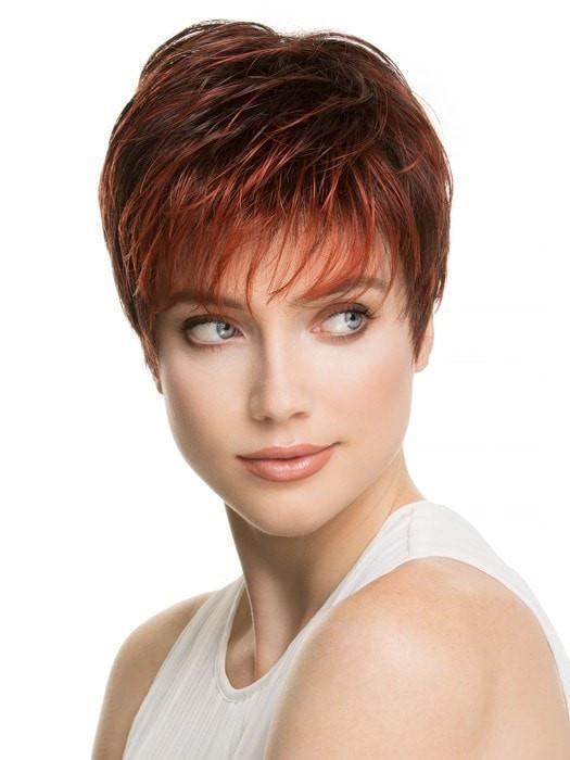 Basic cap is constructed with spaces between the wefts for ventilation