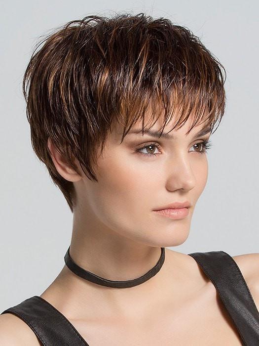 SCAPE BY Ellen Wille in MOCCA ROOTED | Medium Brown, Light Brown, and Light Auburn Blend with Dark Roots