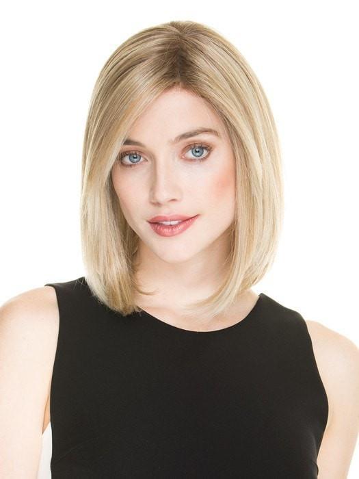 SPIRIT by Ellen Wille in CHAMPAGNE ROOTED | Light Beige Blonde, Medium Honey Blonde, and Platinum Blonde Blend with Dark Roots