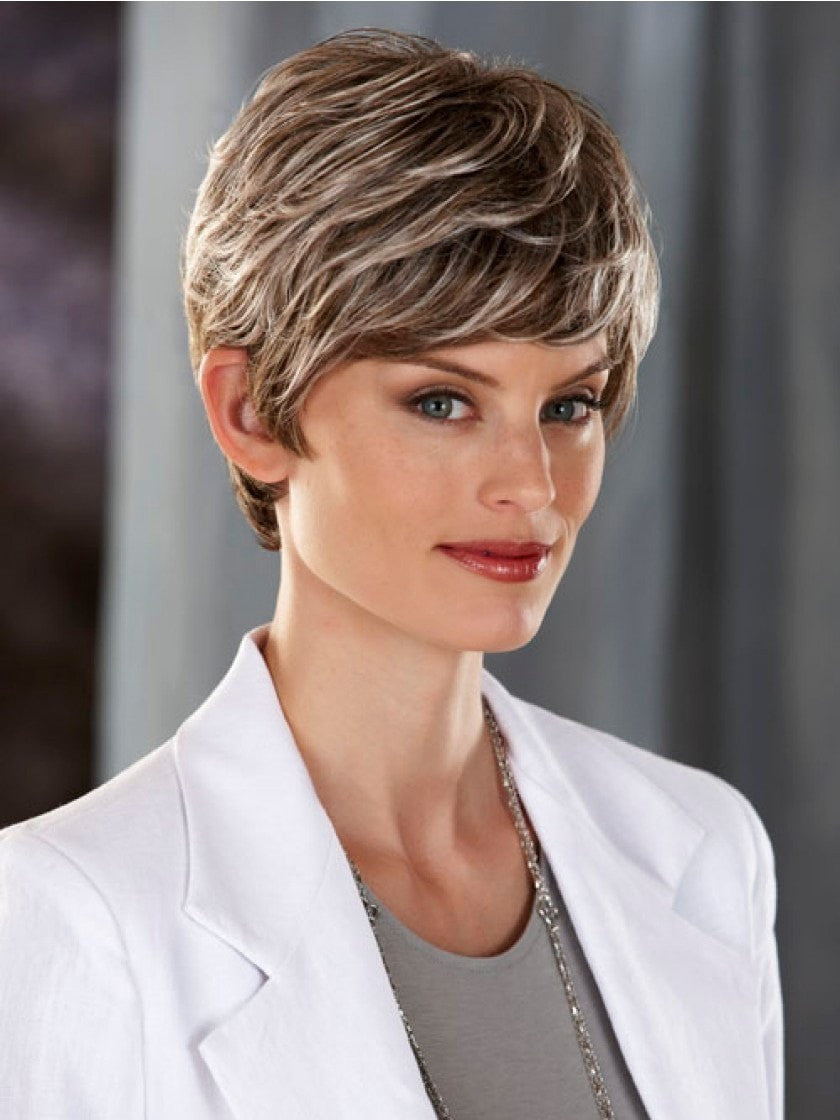 Color 37 = GREY WITH 60% LIGHT BROWN ON TOP GRADUALLY DARKENING TO MEDIUM BROWN WITH 30% GREY ON THE NAPE