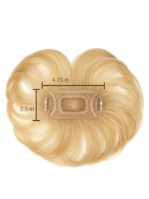 Color 160 = Platinum Blonde | Short Top Extension by Tabatha Coffey