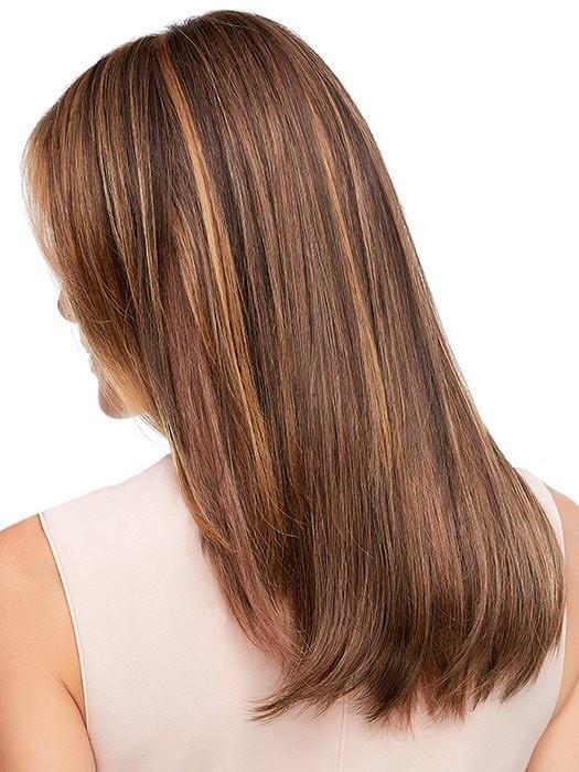 6F27 CARAMEL RIBBON | Natural Gold Brown with Medium Red-Gold Blonde Highlights and Tips