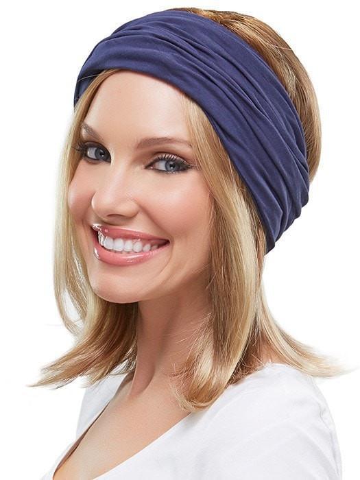 THE SOFTIED BOHO BEANIE SOLID by Jon Renau in NAVY