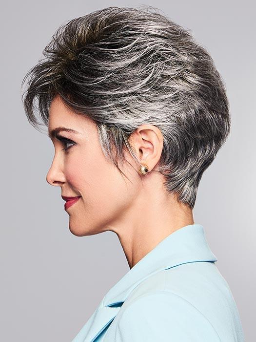 TRUE DEMURE by GABOR in GL44-66SS SUGARED NICKEL | Deep charcoal base blends into multi-dimensional tones of medium grey with steely white highlights