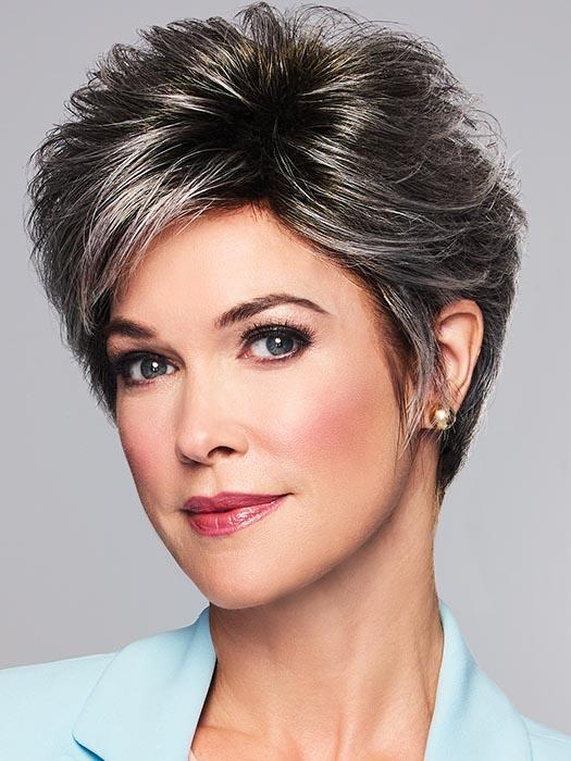 TRUE DEMURE by GABOR in GL44-66SS SUGARED NICKEL | Deep charcoal base blends into multi-dimensional tones of medium grey with steely white highlights