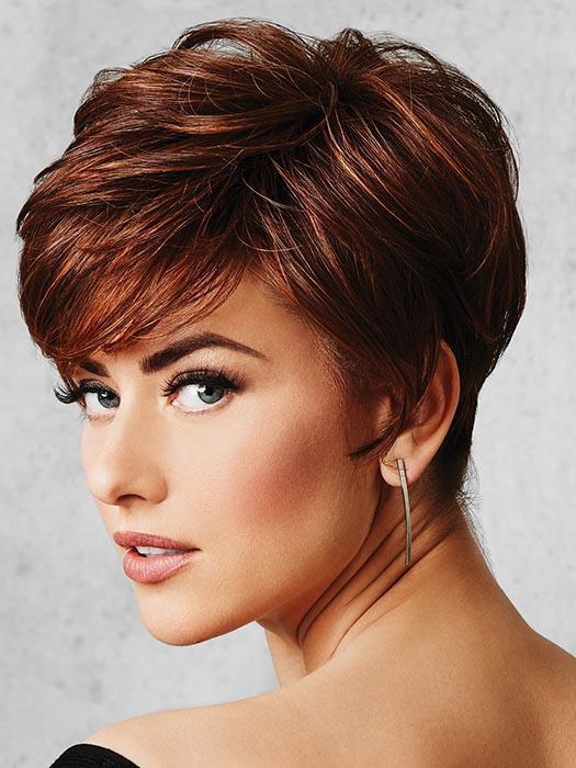 R3025S+ Glazed Cinnamon | Medium Reddish Brown with Ginger Blonde highlights