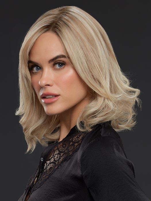 CARRIE PETITE by JON RENAU in FS17/101S18 PALM SPRINGS BLONDE | Lt Ash Blonde w/ Pure White Natural Violet, Shaded w/ Dk Natural Ash Blonde