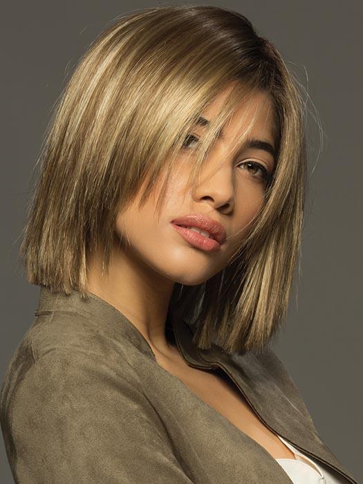 Her lace front with lace part means you'll enjoy off-the-face styling with a natural-looking hairline and realistic scalp.