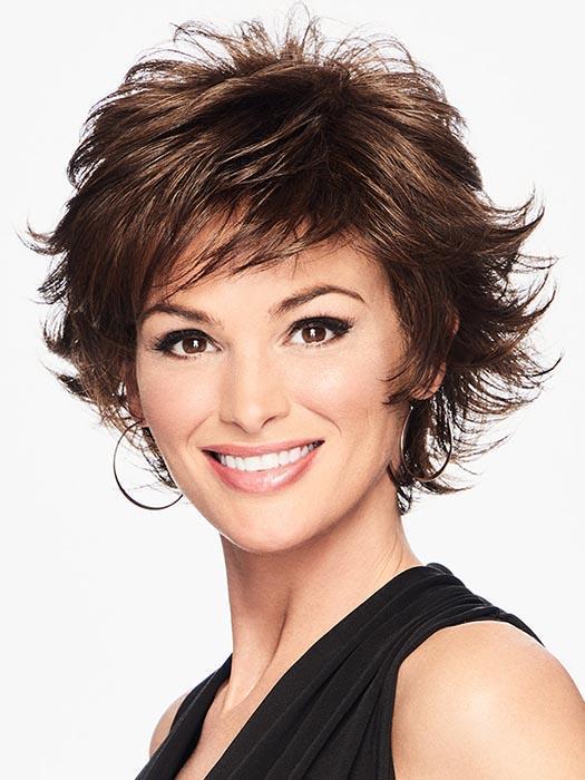The Hairdo TEXTURED FLIP Wig is an all-over layered, cropped shag with piecey texture throughout