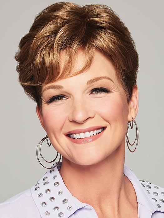 LYRIC by RAQUEL WELCH in R1416T BUTTERED TOAST | Dark Ash Blonde with Golden Blonde Tips