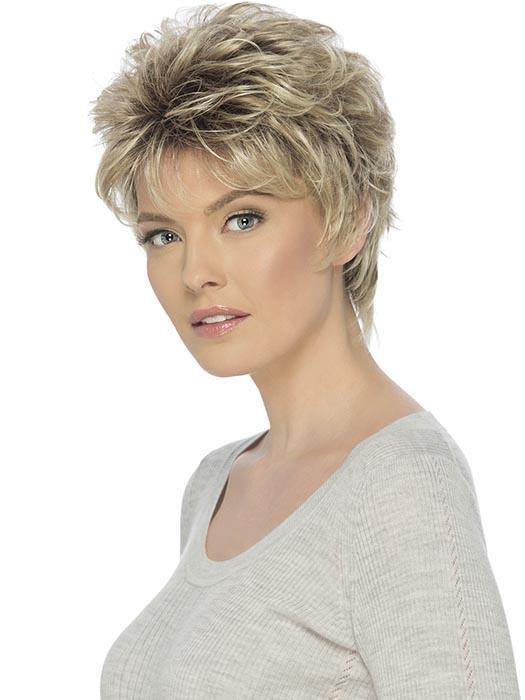 CHRISTA by ESTETICA in RH1488RT8 | Dark Blonde w/Light Copper Blonde Highlights & Golden Brown Roots