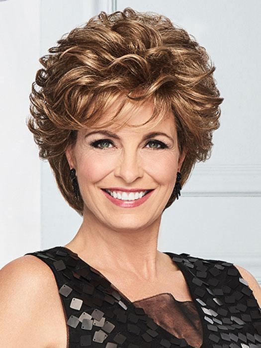 Soft, barrel waves throughout the top and sides combine with a sheer lace front