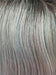 SNOWY-SAPPHIRE-R | Silver White Base with a hint of Soft Blue and Smoky Soft Black Roots