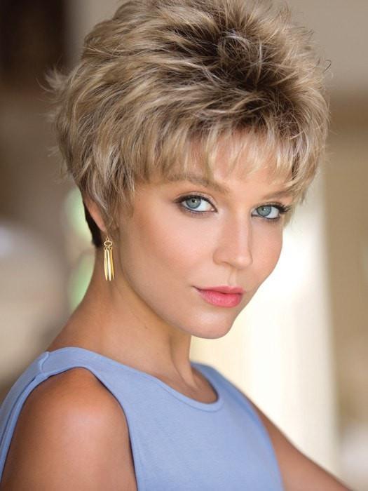 DREW by Noriko in CREAMY TOFFEE R | Rooted Dark Blonde Evenly Blended with Light Platinum Blonde and Light Honey Blonde