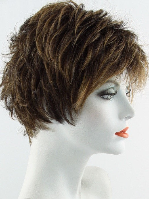 RL8/29SS SHADED HAZELNUT | Warm Medium Brown Evenly Blended with Ginger Blonde and Dark Roots