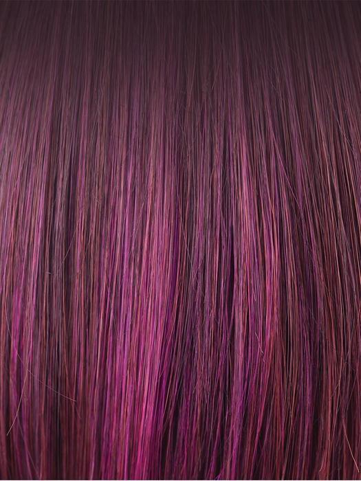 Plumberry Jam-R | Medium Plum Ombre rooted with 50/50 blend of Red/Fuschia