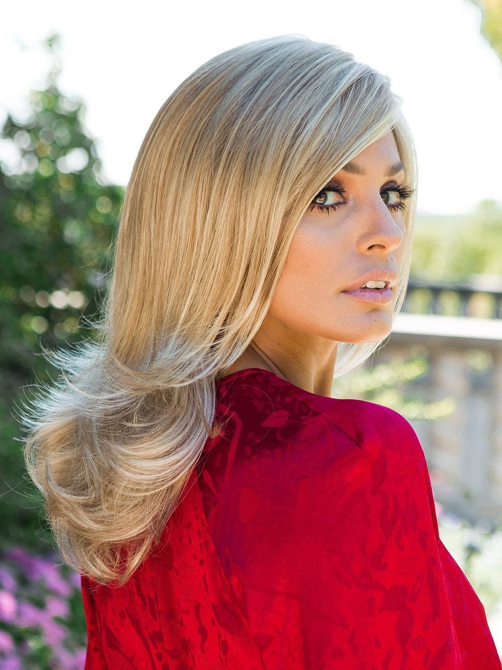 Light texturizing breaks up the large curl pattern at the ends to create a salon-quality finish.