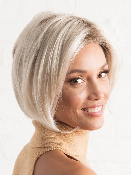 DEENA by Estetica in SUNLIT-BLONDE | Soft Blend of Sandy Blonde, Lightest Blonde and Iced Blonde with a Light Golden Brown Root