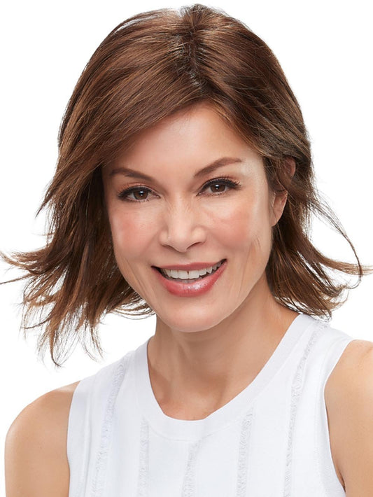 FELICITY by JON RENAU in 6F27 | Brown with Light Red-Gold Blonde Highlights and Tips