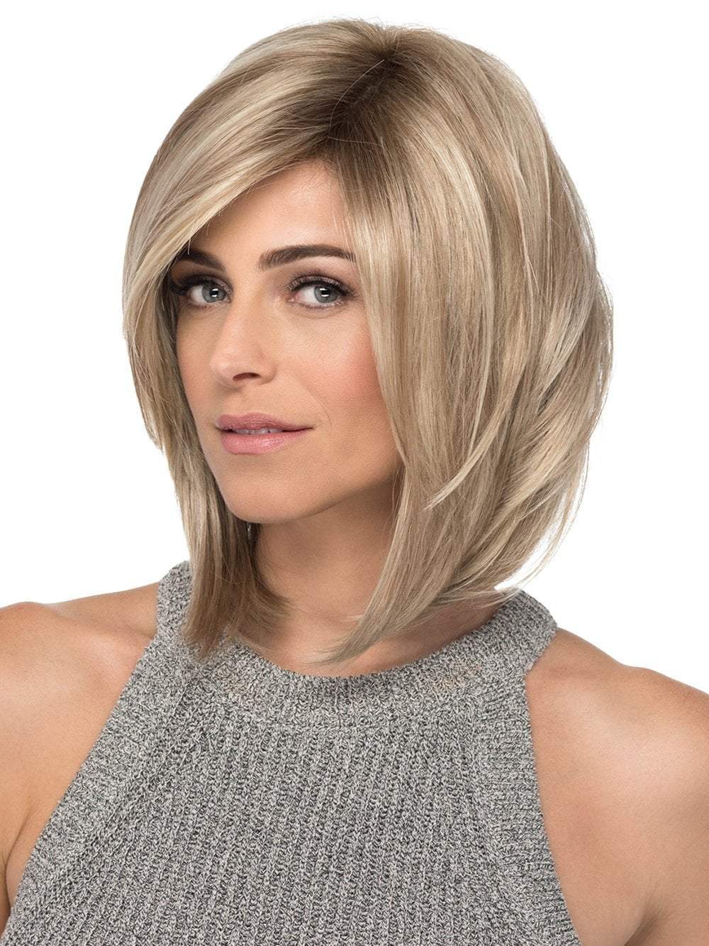 SKY Wig by ESTETICA in RH1488RT8 | Highlighted Copper Blonde With Golden Brown Roots