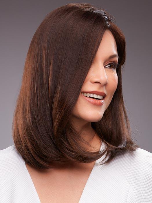 GWYNETH by JON RENAU in 4RN | Darkest Brown (Human Hair Renau Natural)