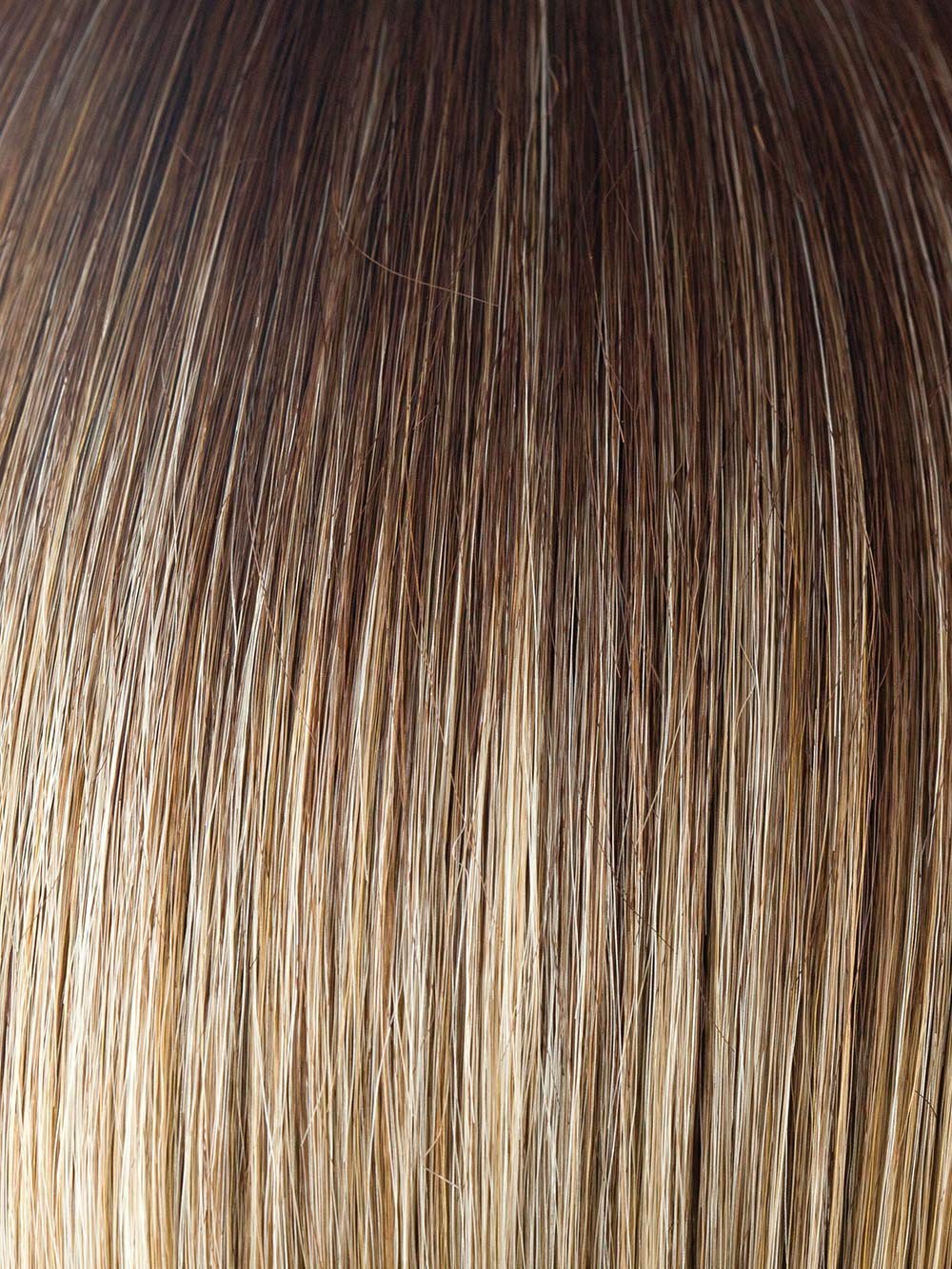 CREAMY-TOFFEE-LR | Longer rooted dark with light platinum blonde and light honey blonde