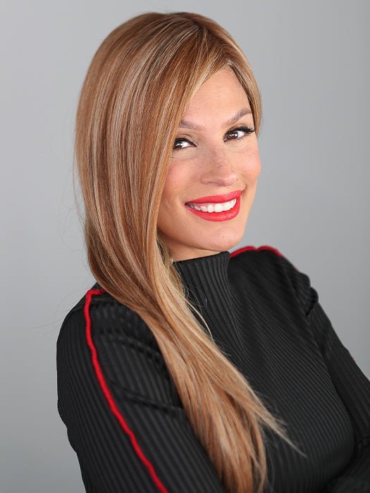 TOP BILLING 16" by Raquel Welch in color SS14/22 - Shaded Wheat | Exclusive photo from Wigs.com LIVE Shopping