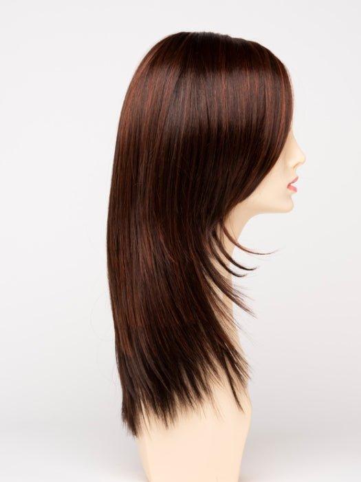 CHOCOLATE CHERRY | Dark Brown roots with overall Medium Brown base with Deep Red highlights