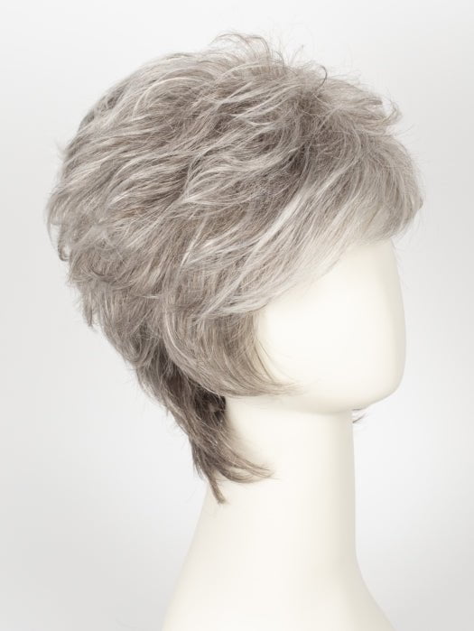 R51LF60 | Off Black with 75% Grey Lightening to Gold Blonde Mix in Front