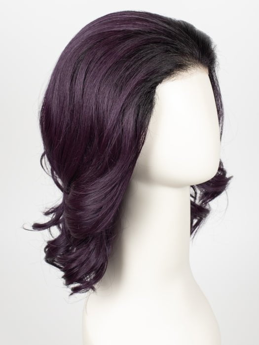 MIDNIGHT-IRIS | Blend of Darkest Brown and Dark Violet with Black Roots