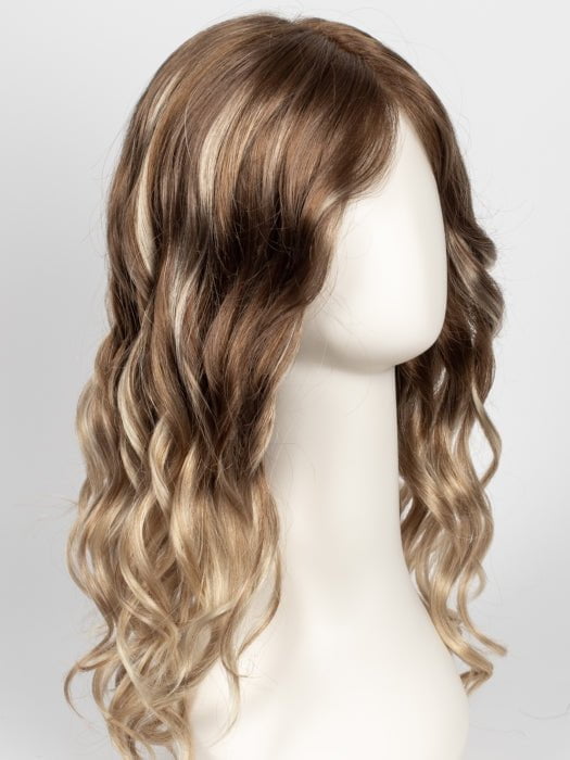 S14-26/88RO SUNSHINE | Cascading Ombre Shade | Medium Brunette Roots fade into Warm, Honey Blonde Hues at the Ends