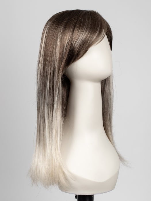 S18-60/102RO SOLSTICE | Cascading Ombre Shade | Cool, Dark Roots gradually lighten to a Shock of Patinum Blonde