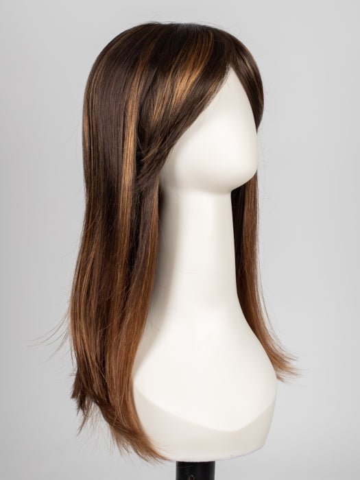 S6-30A27RO AUTUMN | Cascading Ombre Shade | Rich Chestnut Brown Roots fade and brighten into a Coppery and Crisp Auburn Hue