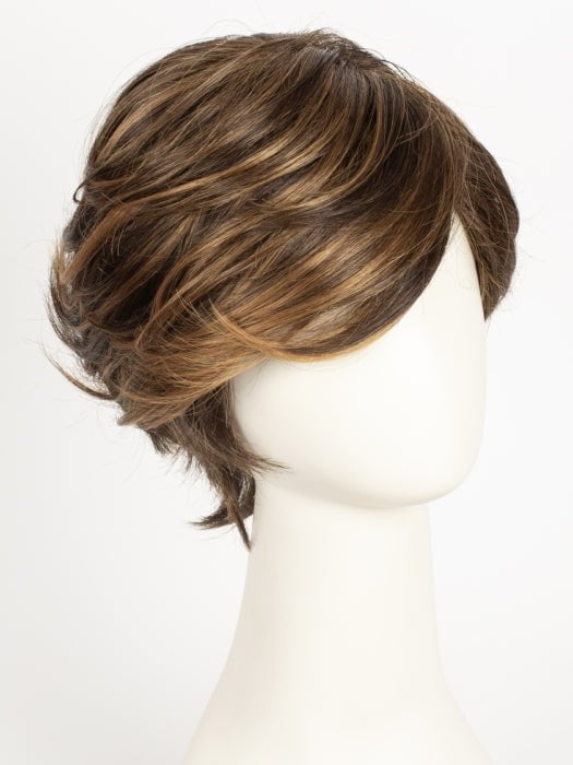 6F27 CARAMEL RIBBON  | Dark Brown with Light Red-Gold Blonde Highlights and Tips