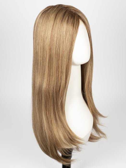 SS12/22 SHADED CAPPUCCINO | Light Golden Brown Evenly Blended with Cool Platinum Blonde Highlights and Dark Roots