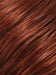 131T4S4 | Dark Brown and Medium Red Blend with Medium Red Tips, Shaded with Dark Brown