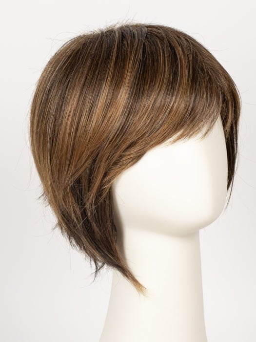 R829S+ GLAZED HAZELNUT | Medium Brown with Ginger highlights on top